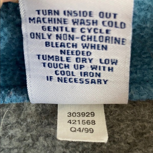 Vintage 90s Old Navy Half Zip Fleece Pockets - Picture 2 of 4